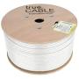 trueCABLE Cat6 Direct Burial, 1000ft, Waterproof, Outdoor Rated CMX, White, 23AWG Solid Bare Copper, 550MHz, ETL Listed, Unshielded UTP, Bulk Ethernet Cable