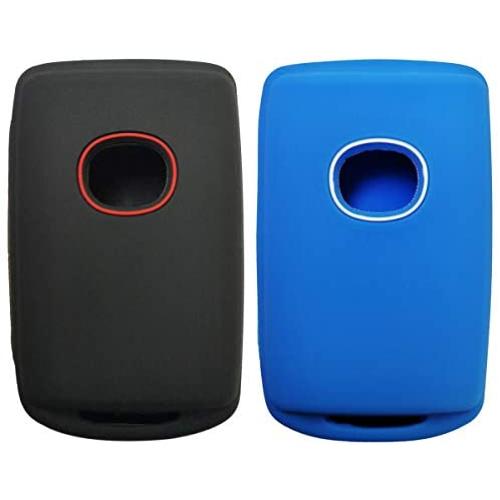 2Pcs Smart Key Cover Rubber Case Holder Skin Jacket Accessory Keyless Entry For 2019 2020 Mazda 3 WAZSKE11D01
