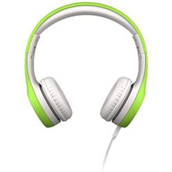 LilGadgets Connect+ Kids Premium Volume Limited Wired Headphones with SharePort and Inline Microphone (Children, Toddlers) - Green