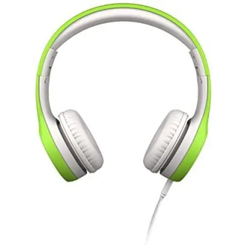 LilGadgets Connect+ Kids Premium Volume Limited Wired Headphones with SharePort and Inline Microphone (Children, Toddlers) - Green
