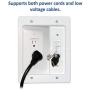 Legrand, Home Office & Theater, Home Theater, In Wall TV Power Kit, White, 5.1, HT2102WHV1