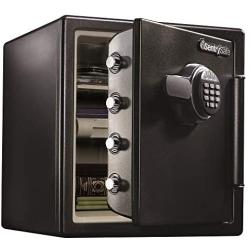 SentrySafe SFW123EU Fireproof Waterproof Safe with Digital Keypad, shelf and tray, 1.23 Cubic Feet