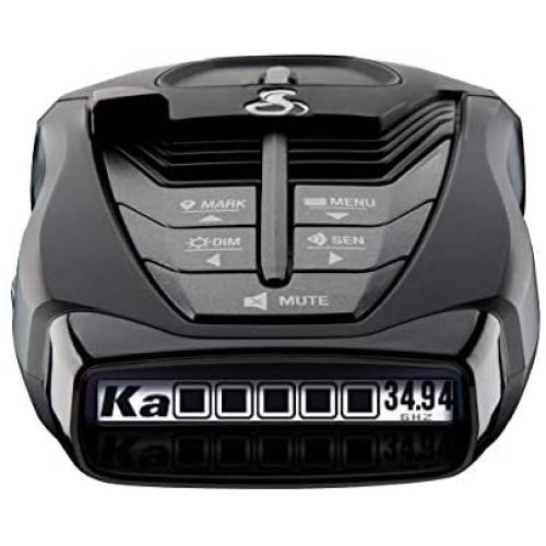 Cobra RAD 480i Laser Radar Detector – Long Range Detection, Bluetooth, iRadar App, LaserEye Front and Rear Detection, Next Gen IVT Filtering, Black