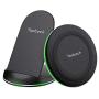 Yootech Wireless Charger,[2 Pack] Qi-Certified 10W Max Wireless Charging Pad Stand Bundle,Compatible with iPhone 12/12 Pro/SE 2020/11 Pro Max,Galaxy S21/S20/Note 10, AirPods Pro(No AC Adapter)