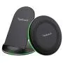 Yootech Wireless Charger,[2 Pack] Qi-Certified 10W Max Wireless Charging Pad Stand Bundle,Compatible with iPhone 12/12 Pro/SE 2020/11 Pro Max,Galaxy S21/S20/Note 10, AirPods Pro(No AC Adapter)