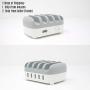 Charging Station for Multiple Devices Apple, Cell Phone Charging Stations with Your iPhone Ipad Products Desk Organizer with Charging Station for Tablets, and Other Electronics.