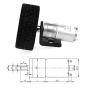 Wheel Motor Kit, 2 pcs/Set DC 6V 280RPM 25GA370 DC Gear Motor 4mm Shaft with Mounting Bracket 65mm Wheel Kits can be Used in Intelligent Toy Car, Robot, Printer