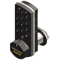 FJM Security Products Combi-Cam E, 7910-K10, Electronic Cabinet Lock, Black Finish