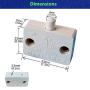 4X Cabinet Door Switch,Cabinet Lamp Switch, Drawers Open on Close Door Applicable to 12V 24V 110V(Wite18 AWG Wire) (Black)