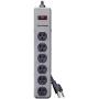 CyberPower CSB606M Essential Surge Protector, 900J/125V, 6 Outlets, Metal Casing, 6ft Power Cord Gray