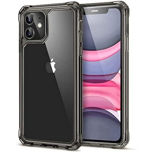 ESR Air Armor Case Compatible with iPhone 11 [Shock-Absorbing] [Scratch-Resistant] [Military Grade Protection] Hard PC + Flexible TPU Frame, for 6.1-Inch, Transparent Black