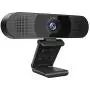 3 in 1 Webcam - C980 Pro Webcam 1080P, 2 Speakers & 4 Built-in Omnidirectional Microphones Arrays, Webcam with Microphone for Video Conferencing Streaming, Noise Reduction, Plug & Play, w/Cover