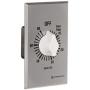Intermatic FF360M 60-Minute Spring Loaded Wall Timer, Brushed Metal Finish
