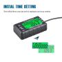 Runleader Hour Meter Tachometer, Maintenance Reminder, Alert RPM Reminder, Initial Hours Settable, Battery Replaceable , Use for Lawn Mower Generator Marine ATV and Gas Powered Equipment (HM058B-BK)