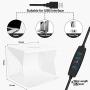 Upgrade Emart 14'' x 16'' Photography Table Top Light Box 104 LED Portable Photo Studio Shooting Tent