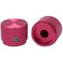 Taiss/ 2pcs Red Aluminum Rotary Electronic Control Potentiometer Knob For 6 mm Diameter Shaft, Volume Control Knobs, Audio knob, Guitar Knobs，Switch Knob, 20mm dia. x 15.5mm height