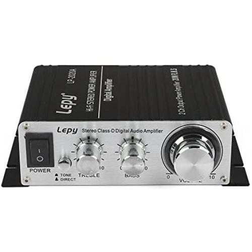 Lepy LP-2020A Class-D Hi-Fi Digital Amplifier with Power Supply Black