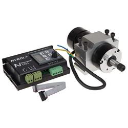 UCONTRO 400W 24-60V DC ER8 CNC Brushless Spindle Motor Driver Kit no Hall w/Panel & Mount