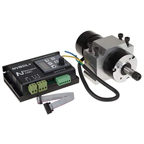 UCONTRO 400W 24-60V DC ER8 CNC Brushless Spindle Motor Driver Kit no Hall w/Panel & Mount