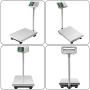 TUFFIOM 661lbs Weight Electronic Platform Scale,Stainless Steel High-Definition LCD Display,Digital Floor Heavy Duty Folding Scales,Perfect for Luggage Package Price Computing Postal Shipping Mailing