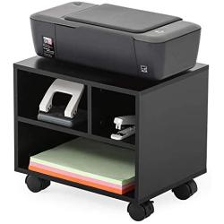 FITUEYES Mobile Under Desk Printer Machine Stand Work Cart with Wheels PS304003WB