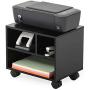 FITUEYES Mobile Under Desk Printer Machine Stand Work Cart with Wheels PS304003WB