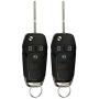 KeylessOption Keyless Entry Car Remote Uncut Ignition Flip Key Fob for 2013-2016 Ford Fusion N5F-A08TAA (Pack of 2)