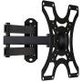 Mount-It! TV Wall Mount Bracket with Full Motion Arm Fits 13-42” Flat Screen TVs VESA 75, 100, 200, 55lb Weight Capacity WITH 15'' EXTENSION