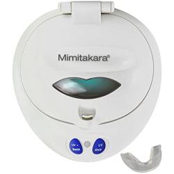 2 Pack Mimitakara Electronic Denture Oral Cleaner - Night, Sport, Mouth Guard - Denture - Teeth Retainer Bath. Sonic Vibration Technology for Optimum Cleaning.