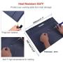 Anti Static Mat ESD Safe for Electronics, HPFIX ESD Mat 17.7'' x 13.6'' Super Large with ESD Wrist Strap and Grounding Wire, Soldering Mat Heat Resistant for Computer, Laptop, Cellphone, iPad Repair
