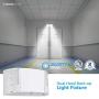 TORCHSTAR LED Emergency Exit Light, Two LED Adjustable Heads Emergency Lighting, Battery Backup, UL-Listed, 120V/277V Input, 2W, High Light Blackout Output for Hallways, Stairways, Pack of 2