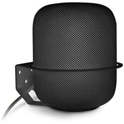 Wall Mount Compatible HomePod, ALLICAVER Sturdy Metal Made Mount Stand Holder Compatible HomePod Smart Speaker. (Black)