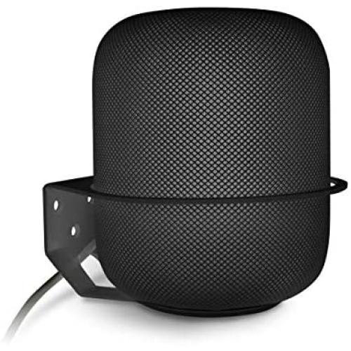Wall Mount Compatible HomePod, ALLICAVER Sturdy Metal Made Mount Stand Holder Compatible HomePod Smart Speaker. (Black)