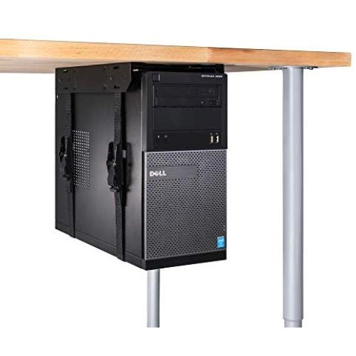 Penn Elcom Under-Desk Computer Mount, Adjustable with Slide-Out Access, 71 Inches - PC Tower Holder