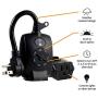 GE Sensing Timer, Plug-in, Outdoor, Weather Resistant, Dusk to Dawn, Daily Cycle, 2-4-6-8 Hours After Dark, 1 Grounded Outlet, for Landscape, Security, Seasonal Lighting, LED, 10241, Black