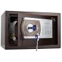 TIGERKING Personal Safe Security Digital Lock Box Key Combination Code Safe Box Steel Money Box Electronic Small Safes for Home, Office, Hotel