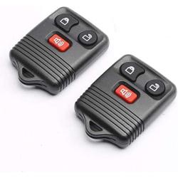CENTAURUS Car Key Fob (Set of 2) Keyless Entry Remote 3 Button Replacement for 1998-2016 F150 F250 F350 - CWTWB1U331, CWTWB1U212, CWTWB1U345, GQ43VT11T Black