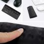 BUBM Mouse Wrist Rest Support Ungraded Ergonomic Cushion Pad Memory Foam Hand Pillow Mat Comfortable Arm Stand Pain Relief with Non Slip Base for Office,Home,Computer,Laptop,Desktop,Gaming(Black)