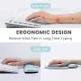 VicTsing Keyboard Wrist Rest and Mouse Pad with Wrist Support, Ergonomic Mouse Pad, Durable & Comfortable & Lightweight for Easy Typing, Pain Relief, Memory Foam Keyboard Pad Set for Laptop/Mac, Green