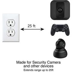 25ft Power Extension Cable Compatible with Blink Mini, Xbox Series X, Echo Connect, Nintendo Switch, PS4 Xbox Controller, and Cameras.