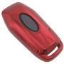 Red TPU Key Fob Cover Case Jacket Skin Glove for Ford Fusion F-150 Edge Explorer Mustang Lincoln MKZ MKC 3/4/5 Buttons Smart Key(NOT fit Flip/Folding key)