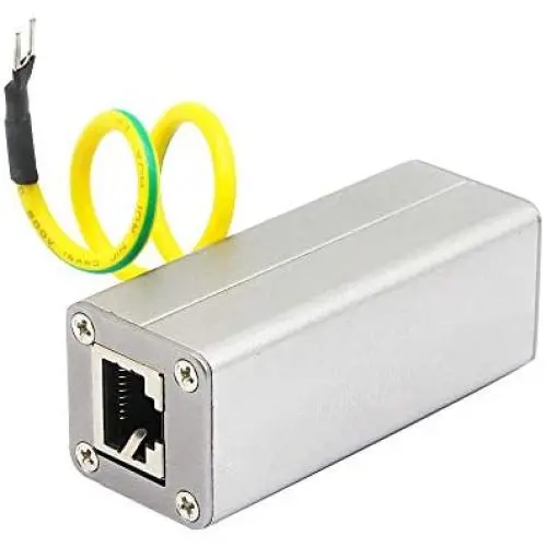 CERRXIAN RJ45 Ethernet Network Surge Protector Outdoor Arrester Protection Device for POE Switch Camera SPD Protection Suppressor