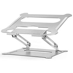Besign LS05 Aluminum Laptop Stand, Ergonomic Adjustable Notebook Stand, Riser Holder Computer Stand Compatible with Air, Pro, Dell, HP, Lenovo More 10-15.6'' Laptops (Silver)