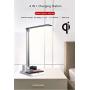 5 in 1 Wireless Charger LED Desk Lamp Charging Station Compatible with iPhone11/11Pro/11Pro Max/X/XS/XR/XS Max/8/8+,Airpod Apple Watch 4/3/2/1(NOT 5),Galaxy S10+/S9+/S8/S7 Qi Enabled Phones (White)