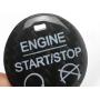 Charminghorse 1 Piece Black Real Carbon Fiber Engine Start Stop Button Cover Decor Sticker for Ford Mustang 2015-2020 Accessories