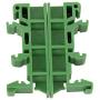 PCB Brackets, PCB Circuit Board Bracket, KPRH-175 PCB Rail Adapter Circuit Board Mounting Bracket Holder Carrier for Electronic Switching Devices, Pack of 10 Fit for mounting DIN C45 rail mounting