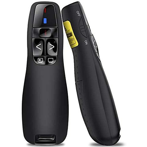 BEBONCOOL Wireless Presenter Remote, 2.4GHz Wireless USB Presenter PowerPoint Remote PPT Clicker for Presentation