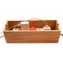 Deal for The Day - abhandicrafts 13x5 Inches Wooden Magnetic Cable Organizer, Desktop Cord Management Box, Large Storage Holder for Desk, TV, Computer, USB Hub, Cover and Hide Power Strips & Cords