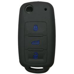 Coolbestda Silicone 3 Buttons Flip Key Fob Remote Cover Case Keyless Entry Protector Jacket Holder for VW Volkswagen Jetta GTI Passat Golf Tiguan Touareg Beetle