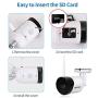 SV3C WiFi Outdoor Camera, 1080P HD Wireless Security IP CameraS, Waterproof Surveillance CCTV Camera with Two Way Audio, IR LED Motion Detection Night Vision Camera, Support Max 128GB SD Card